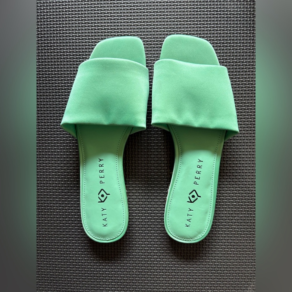 Katy Perry Collections Mint Green Slide Sandals